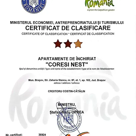 Coresi Nest - Pet Friendly Apartment Brasov